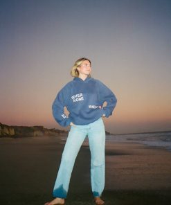 "All my Friends" Oversized Lux Hoodie in Blue
