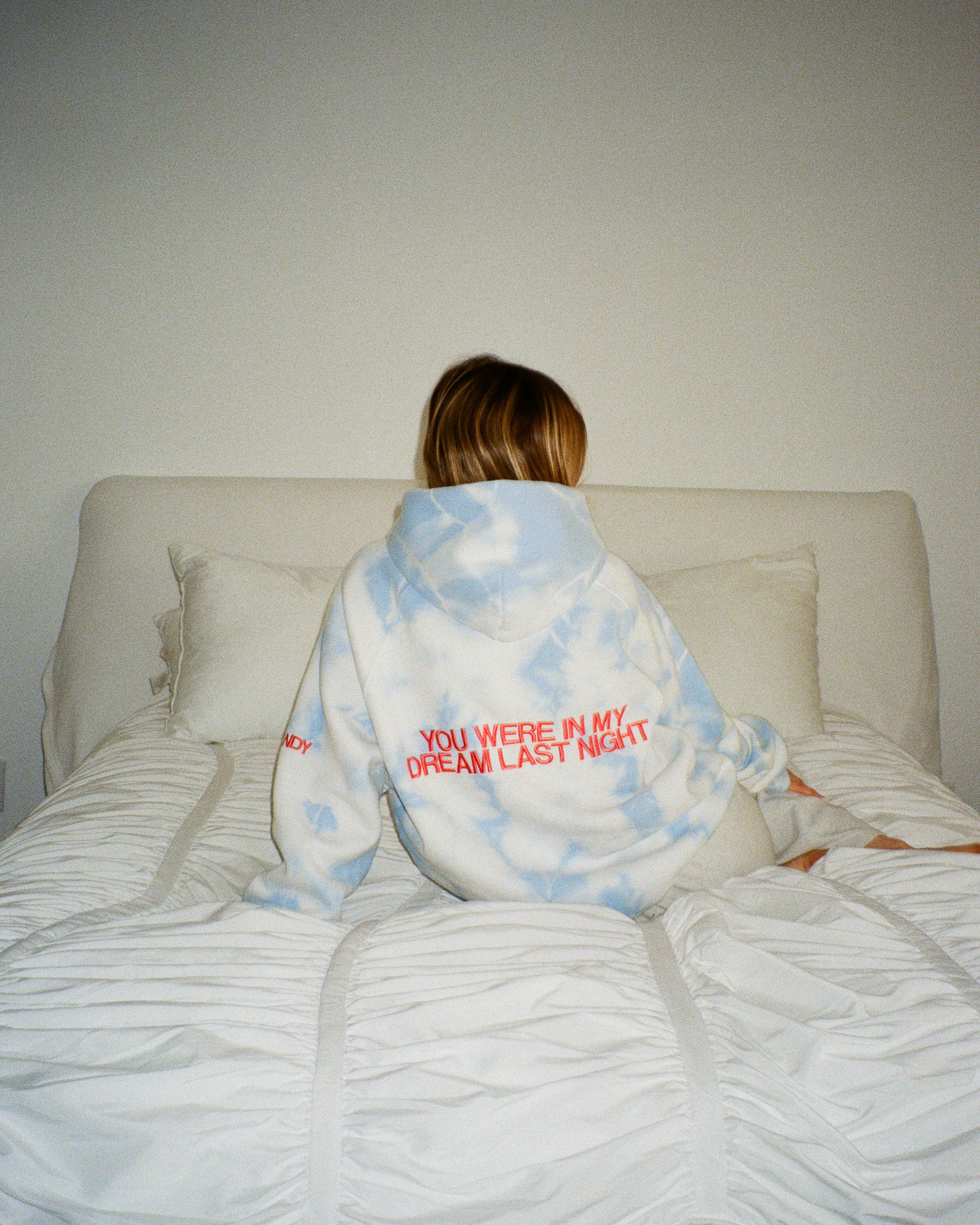 "Dream" Oversized Lux Hoodie in Sky Blue - Image 11