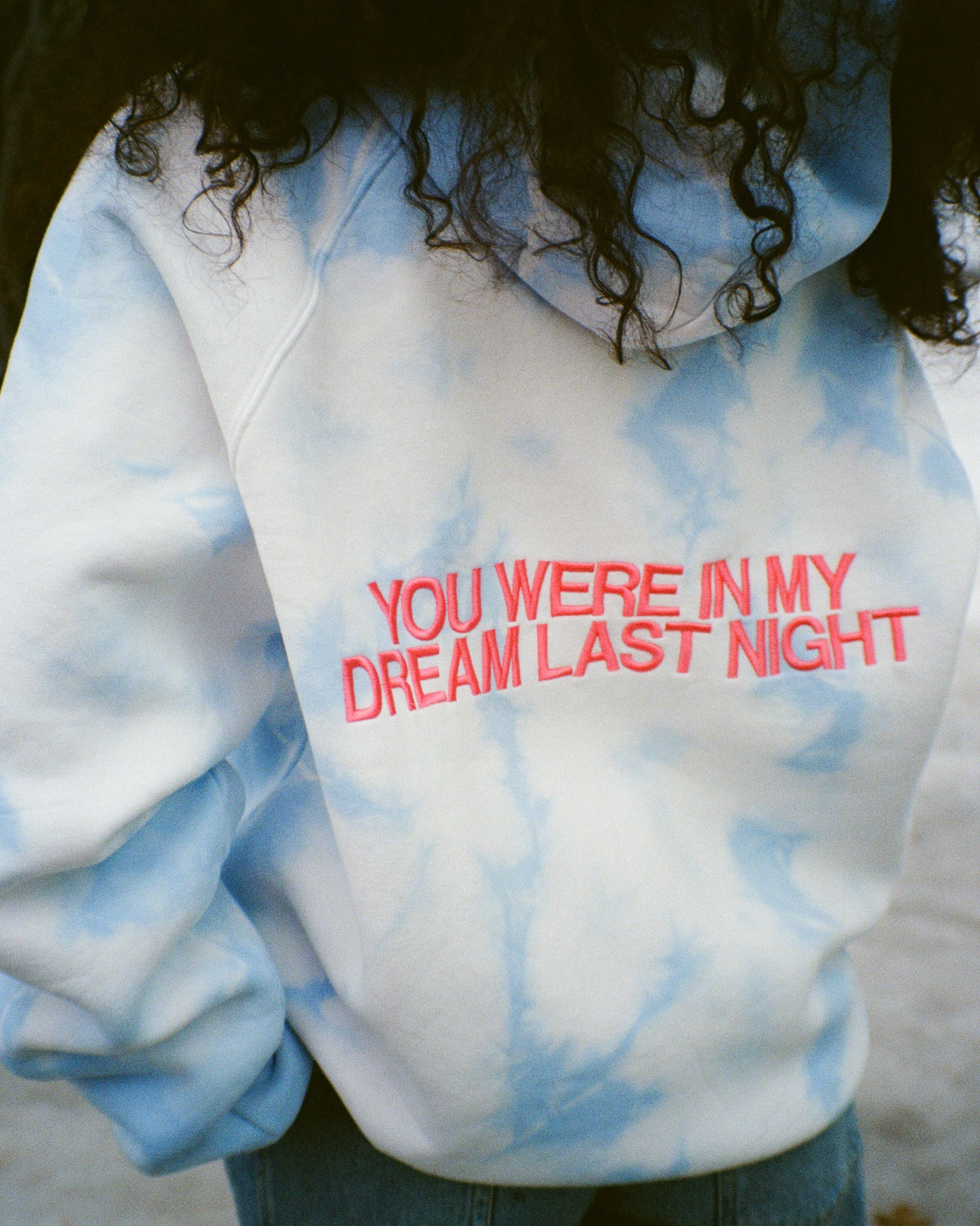 "Dream" Oversized Lux Hoodie in Sky Blue - Image 13