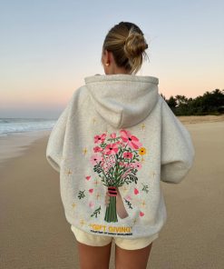 "Gift Giving" Oversized Lux Hoodie in Heather Gray