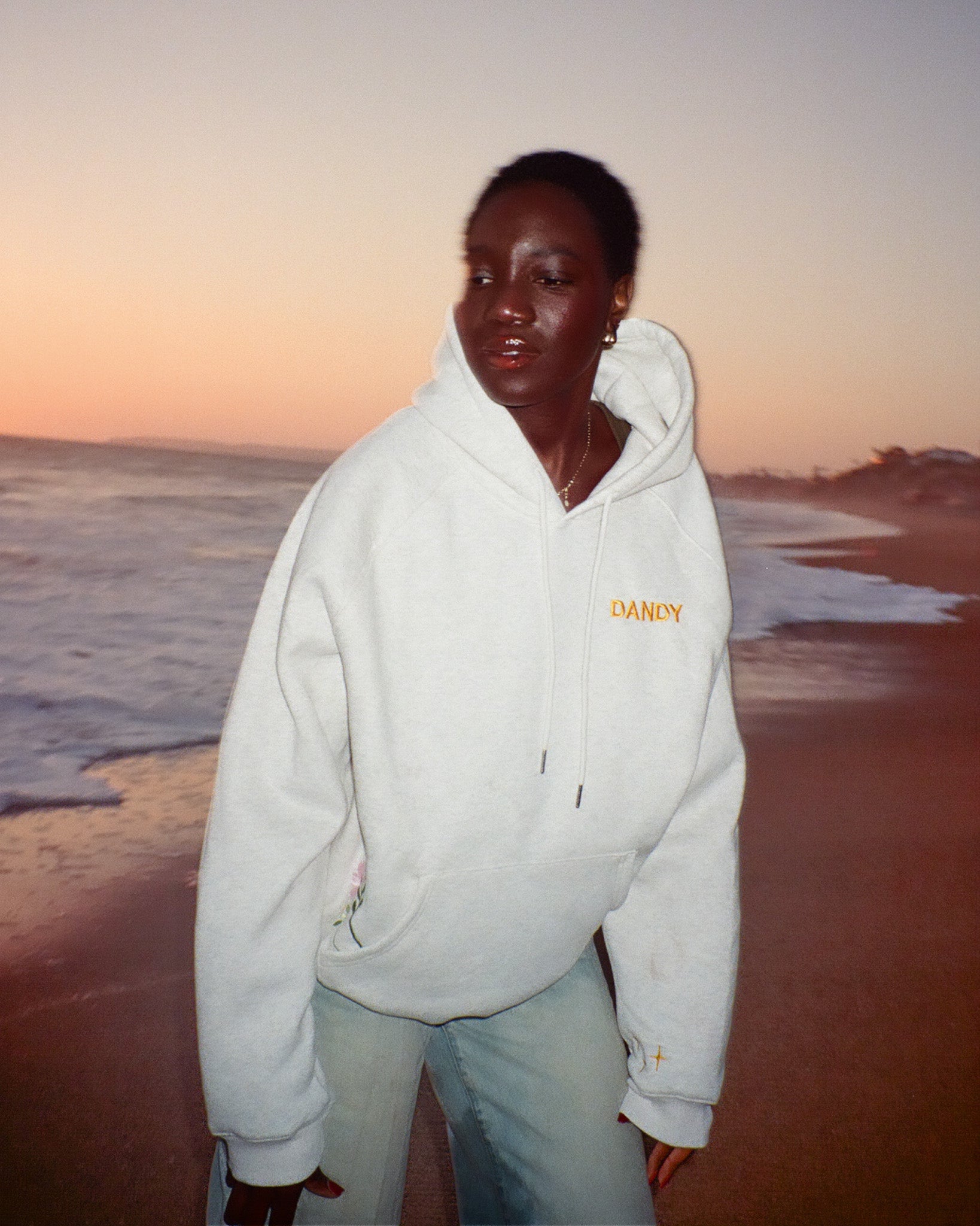 "Gift Giving" Oversized Lux Hoodie in Heather Gray - Image 19