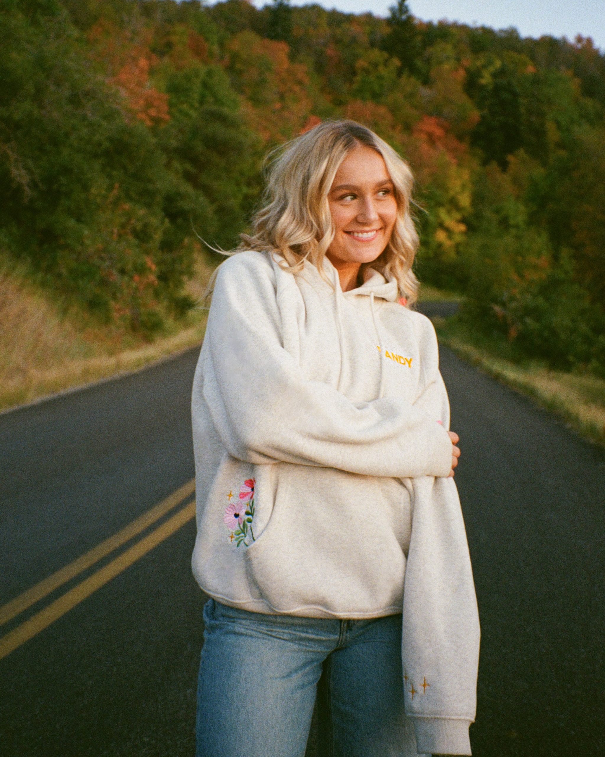 "Gift Giving" Oversized Lux Hoodie in Heather Gray - Image 21