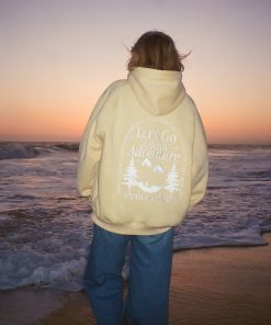 "Let's Go On An Adventure" Oversized Lux Hoodie in Butter Yellow