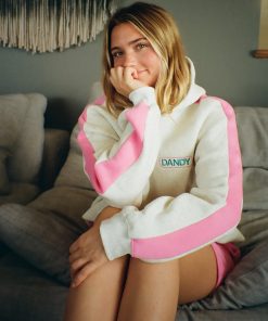 Pink Stripe Oversized Lux Hoodie