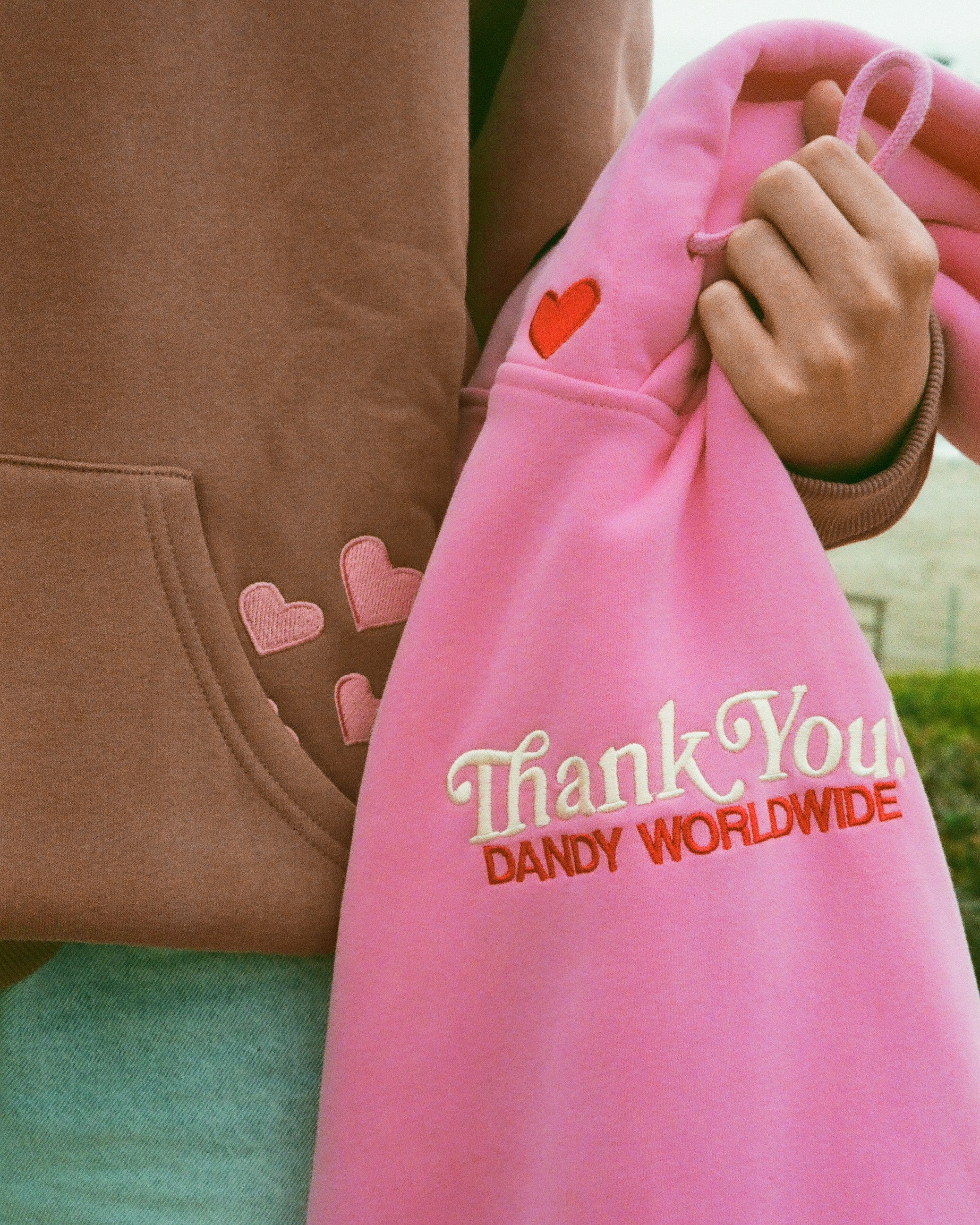"Quality Time" Oversized Lux Hoodie in Pink - Image 3