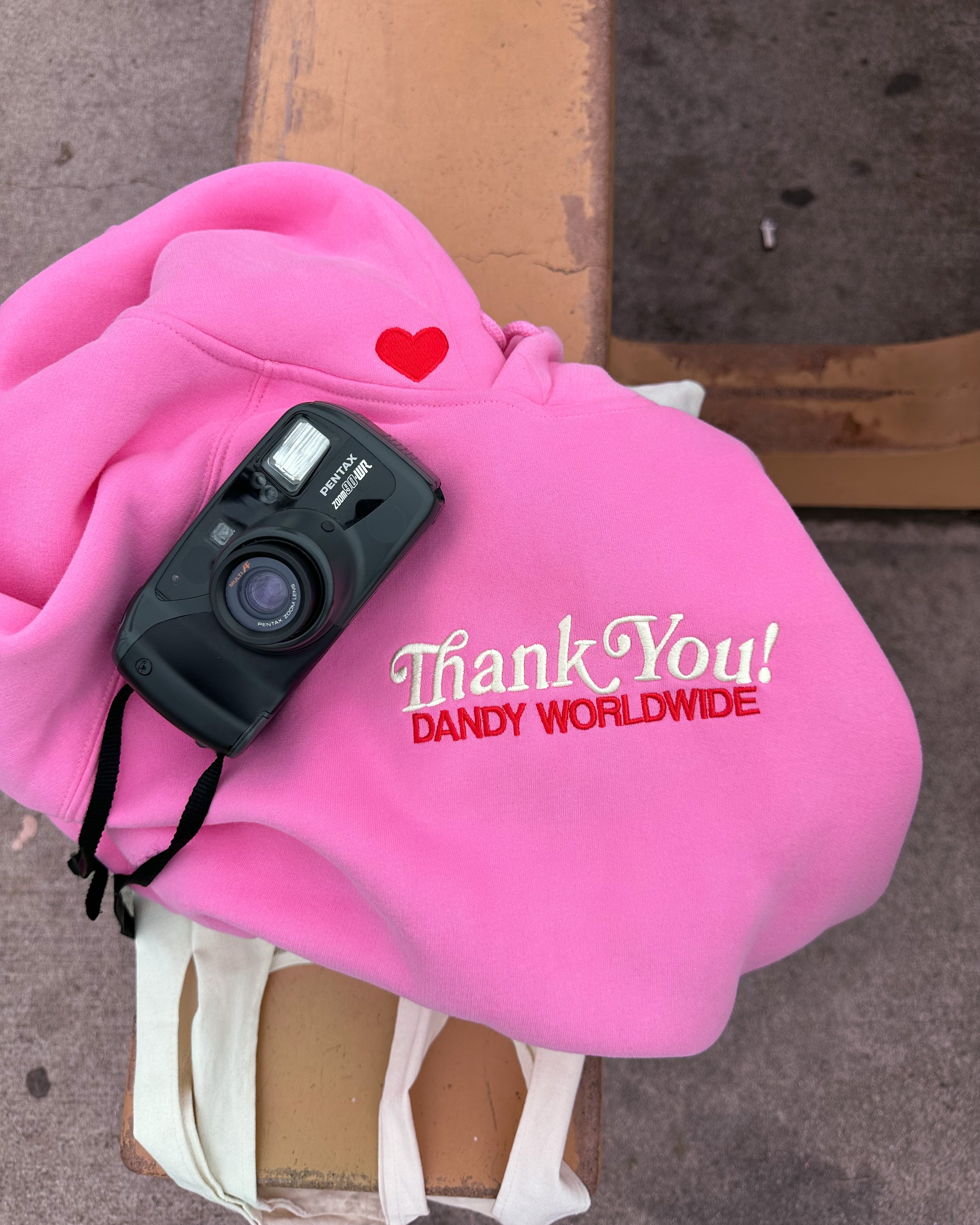"Quality Time" Oversized Lux Hoodie in Pink - Image 9