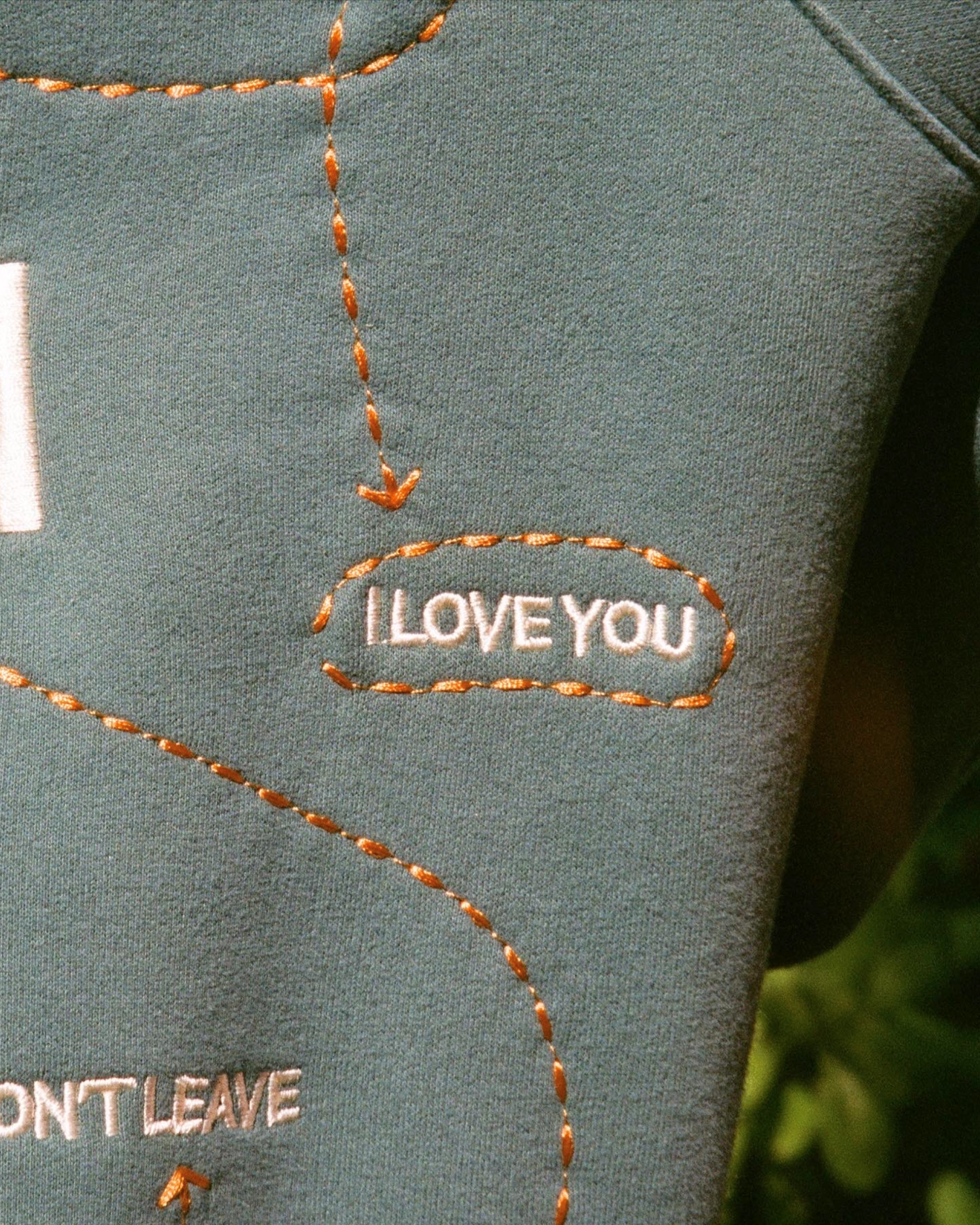 "Words of Affirmation" Oversized Lux Hoodie in Green - Image 7